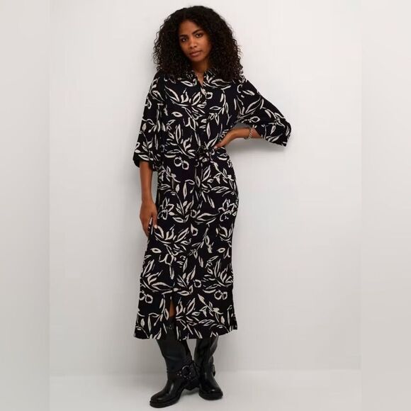 🇩🇰 Kaffe Denmark Forrest Shirt Dress - Picture 3 of 9